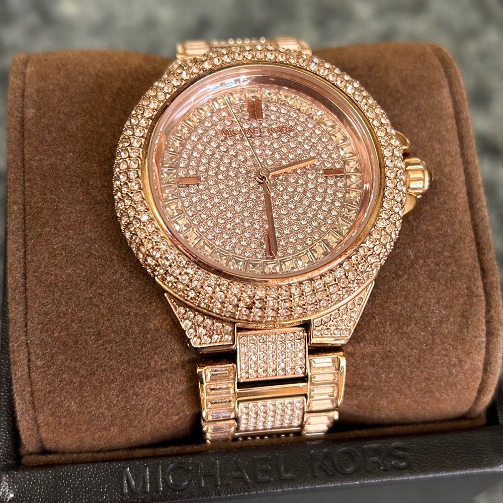 Michael Kors Rose Gold Dimond watch